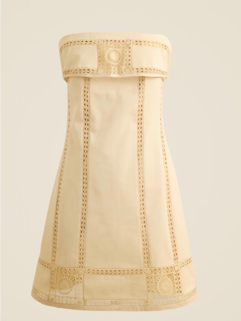 J. Crew Crotchet-Panel Mini Dress